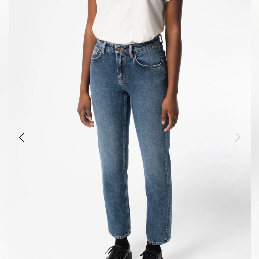 Nudie Jeans Women's Straight Leg Blue Jeans